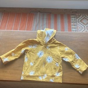 Carters yellow zip up sweater